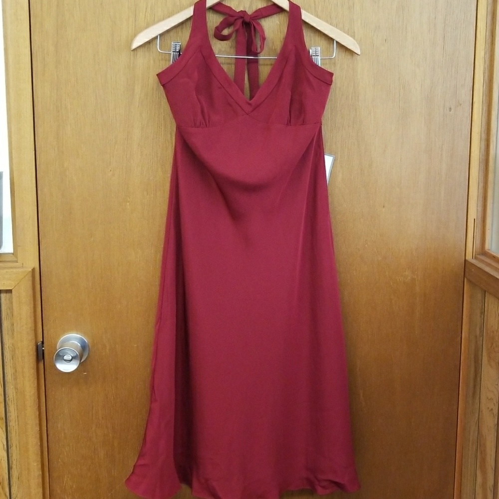 Silk Halter Dress